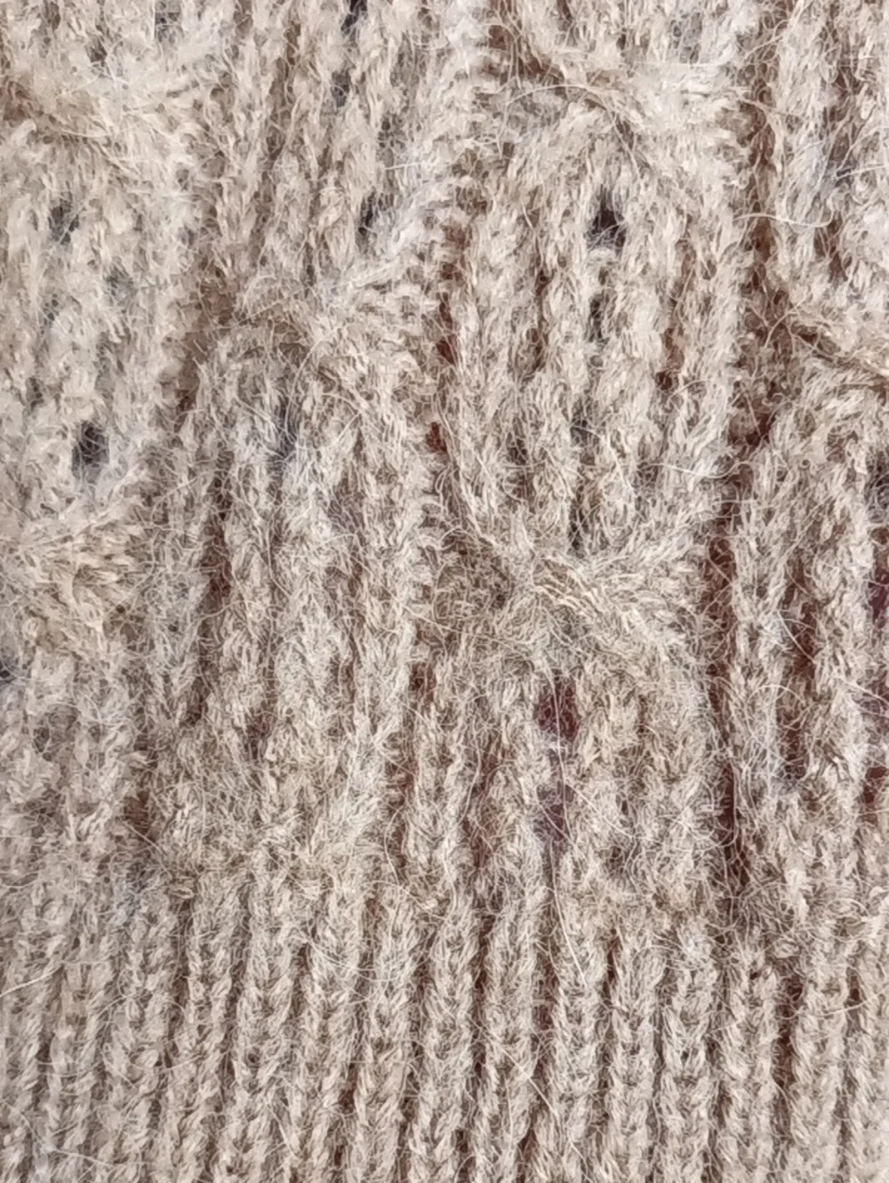 J. Crew Brown Cable Knit Open Stitch Pullover